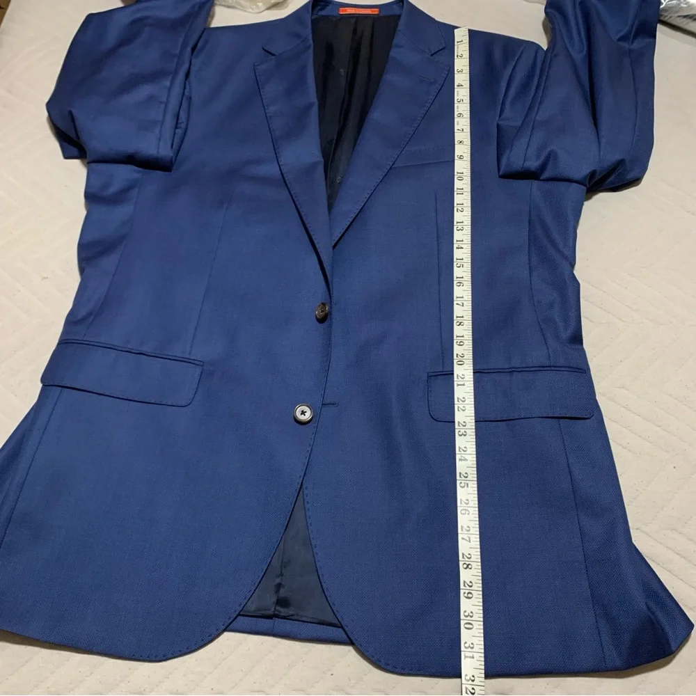 NWT Daniel Cremieux 2-Piece Navy‎ Blue 100% Wool Suit Size 44x38L Office Formal